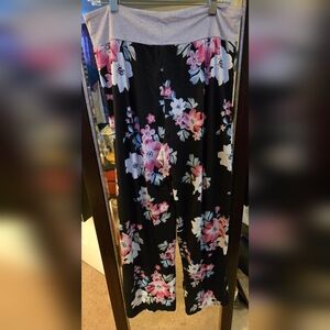 Floral Womens Lounge Pants XL, NWOT